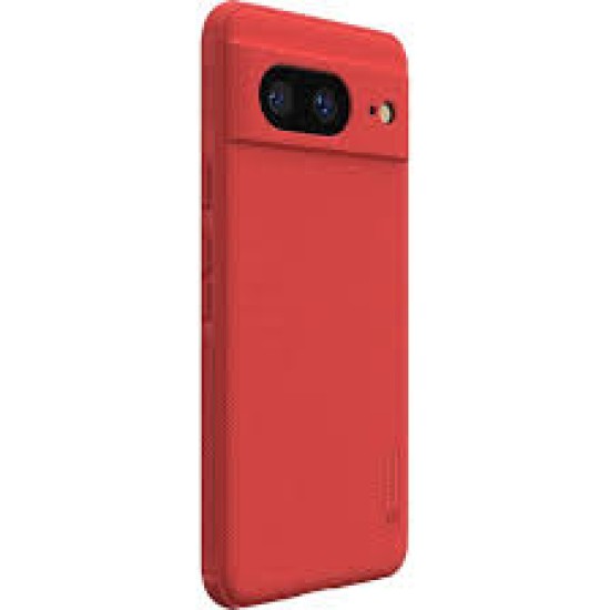 Nillkin Super Frosted Pro Shield Matte PC Mobile Cover priekš Google Pixel 8 - Sarkans - plastikas aizmugures apvalks / bampers-vāciņš