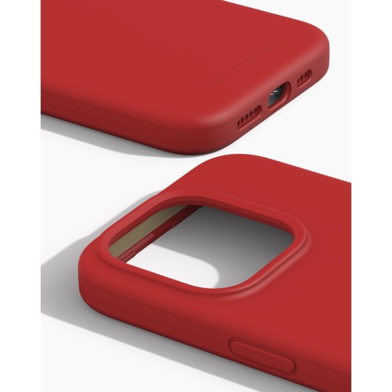 iDeal of Sweden Silicone MagSafe Back Case priekš Apple iPhone 15 Pro - Red - silikona aizmugures apvalks / bampers-vāciņš