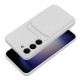 Forcell Card Back Case priekš Samsung Galaxy A05s A057G - Balts - silikona aizmugures apvalks ar kabatiņu / bampers-vāciņš