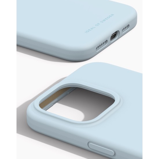 iDeal of Sweden Silicone Back Case priekš Apple iPhone 15 Pro Max - Light Blue - silikona aizmugures apvalks / bampers-vāciņš