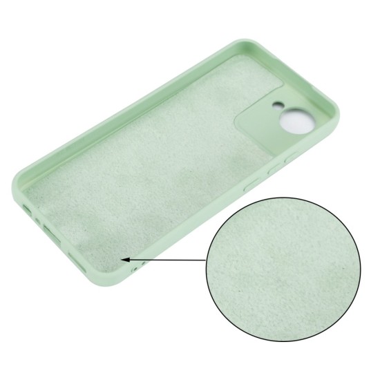 Liquid Silicone Shockproof Back Case with Strap priekš Nokia C21 - Zaļš - silikona aizmugures apvalks ar auklu / bampers-vāciņš