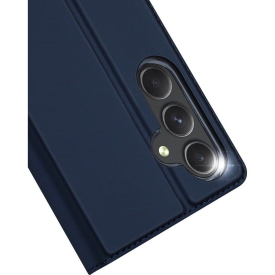 Dux Ducis Skin Pro series priekš Samsung Galaxy A55 5G A556 - Tumši Zils - sāniski atverams maciņš ar magnētu un stendu
