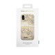 iDeal of Sweden Fashion SS19 Back Case priekš Apple iPhone XR - Sparkle Greige Marble - plastikāta aizmugures apvalks ar iebūvētu metālisku plāksni / bampers-vāciņš