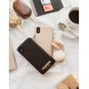 iDeal of Sweden Negin Mirsalehi Back Case priekš Samsung Galaxy S10e / S10e EE G970 - Black Pebble - plastikāta aizmugures apvalks ar iebūvētu metālisku plāksni / bampers-vāciņš