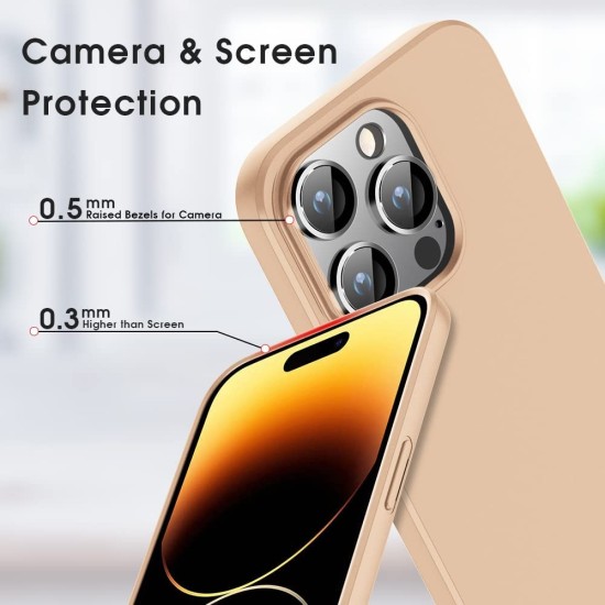 X-Level Guardian Series Frosted TPU Case priekš Xiaomi Poco F5 Pro - Zelts - matēts silikona aizmugures apvalks / bampers-vāciņš