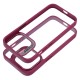 Bracket Back Case with Stand and Camera Lens protection priekš Apple iPhone 15 Pro - Violets - silikona-plastikāta aizmugures apvalks ar statīvu / bampers-vāciņš