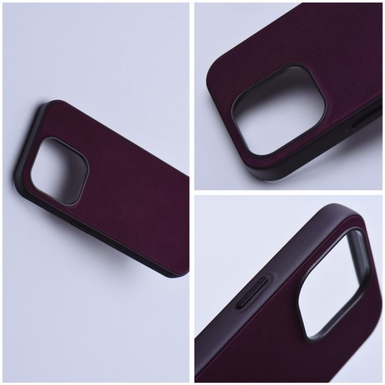 Wowen MagSafe Back Case priekš Apple iPhone 15 Pro Max - Violets - auduma aizmugures apvalks / bampers-vāciņš