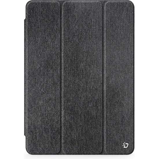 Dux Ducis Unid Foldable Book Case with Pencil Storage priekš Apple iPad Pro 11 (2024) - Melns - sāniski atverams maciņš ar stendu