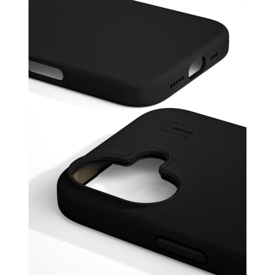 iDeal of Sweden Silicone Back Case для Apple iPhone 16 - Black - силиконовый чехол-накладка / бампер-крышка