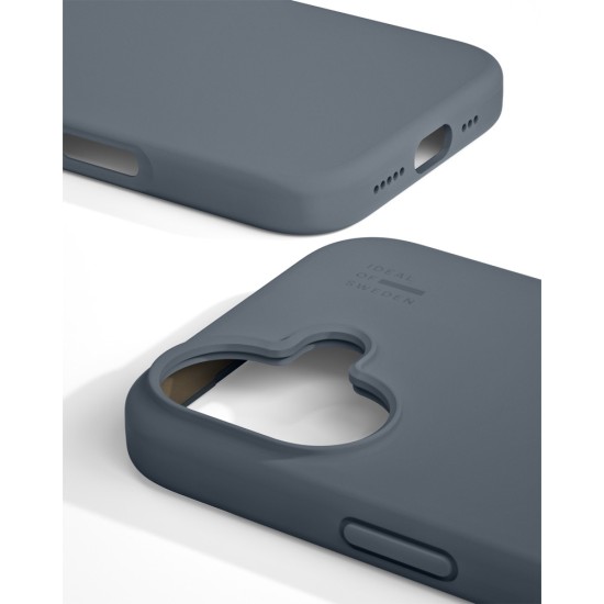 iDeal of Sweden Silicone MagSafe Back Case для Apple iPhone 16 - Midnight Blue - силиконовый чехол-накладка / бампер-крышка