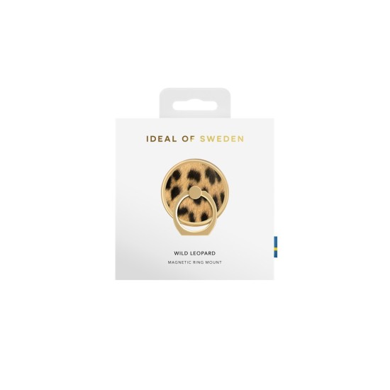 iDeal of Sweden Magnetic Ring Mount - Leopard - Universāls magnētisks gredzens-turētājs telefonam