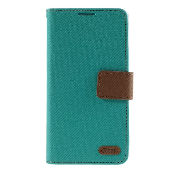 RoarKorea Simply Life Diary Sony Xperia Z3 Plus E6553 / Z4 - Gaiši Zils - sāniski atverams maciņš ar stendu (ādas maks, grāmatiņa, leather book wallet case cover stand)