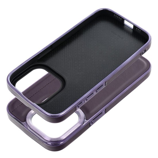 Milano Back Case priekš Apple iPhone 16 Plus - Violets - mākslīgās ādas aizmugures apvalks / bampers-vāciņš