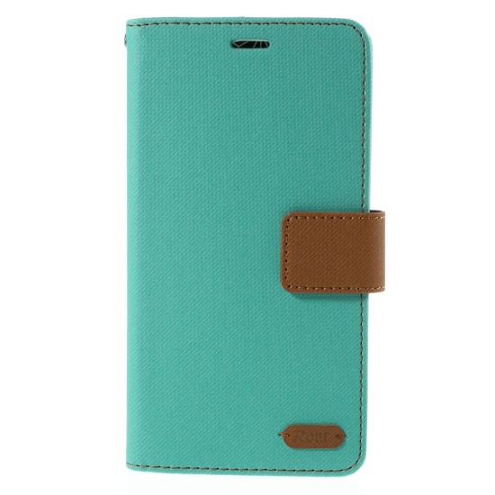 RoarKorea Simply Life Diary LG G4 H815 - Gaiši Zils - sāniski atverams maciņš ar stendu (ādas maks, grāmatiņa, leather book wallet case cover stand)
