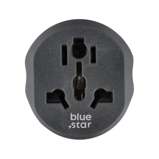 BlueStar Universal Socket to USA Travel Plug Adapter Converter - Balts - tīkla adapteris