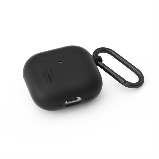 iDeal of Sweden Silicone Case priekš Apple Airpods 4 - Black - silikona apvalks bezvadu austiņu lādēšanas ierīcei