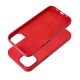 Leather MagSafe Back Case priekš Samsung Galaxy S25 Plus 5G S936 - Sarkans - mākslīgās ādas aizmugures apvalks / bampers-vāciņš