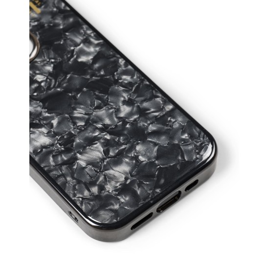 iDeal of Sweden Pearlised Back Case priekš Apple iPhone 14 Pro - Black - silikona-plastikāta aizmugures apvalks / bampers-vāciņš