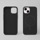 Silicone Thin Mag Case with MagSafe priekš Apple iPhone 15 Pro Max - Melns - silikona aizmugures apvalks / bampers-vāciņš