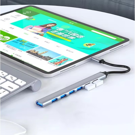 Home Office Hub USB to 7xUSB 2.0 Conventer Adapter - USB adapteris telefoniem vai planšetdatoriem ar USB ieeju / konektoru