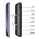 Dux Ducis Yind Back Case with MagSafe priekš Apple iPhone 16e - Melns - silikona-plastikāta aizmugures apvalks / bampers-vāciņš