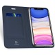 Dux Ducis Skin Pro series priekš Apple iPhone 16e - Tumši Zils - sāniski atverams maciņš ar magnētu un stendu (ādas maks, grāmatiņa, leather book wallet case cover stand)