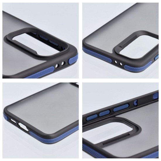 Neo Back Case priekš Apple iPhone 16e - Caurspīdīgs / Zils - silikona-plastikāta aizmugures apvalks / bampers-vāciņš