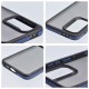 Neo Back Case priekš Apple iPhone 16e - Caurspīdīgs / Zils - silikona-plastikāta aizmugures apvalks / bampers-vāciņš
