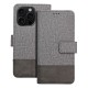 Gomma Book Case priekš Xiaomi Redmi Note 14 4G (164.84 mm) - Pelēks - sāniski atverams maciņš ar magnētu un stendu