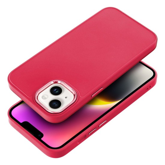 Frame Back Case priekš Apple iPhone 16e - Sārts - matēts silikona aizmugures apvalks / bampers-vāciņš