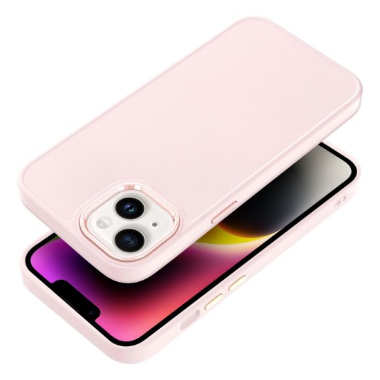 Frame Back Case priekš Apple iPhone 16e - Rozā - matēts silikona aizmugures apvalks / bampers-vāciņš