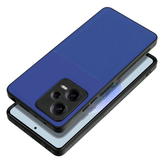 Forcell Noble Back Case priekš Xiaomi Redmi Note 13 Pro Plus 5G - Zils - mākslīgās ādas aizmugures apvalks ar iebūvētu metālisku plāksni / bampers-vāciņš