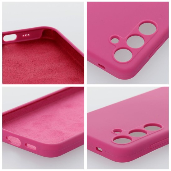 OEM Silicone Back Case (Microfiber Soft Touch) priekš Samsung Galaxy A16 4G A165 / A16 5G A166 - Sārts - matēts silikona aizmugures apvalks