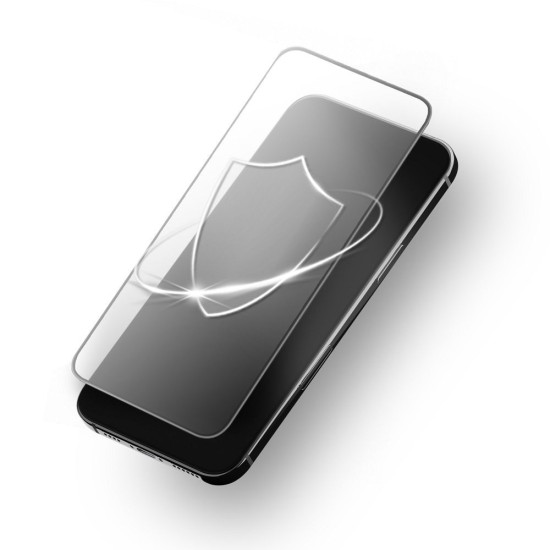 Forcell Full Glue Ultra Clear Tempered Glass protector priekš Samsung Galaxy A05s A057G - Melns - Ekrāna Aizsargstikls / Bruņota Stikla Aizsargplēve