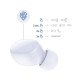 3MK FlowBuds Bluetooth 5.3 Wireless Earphones with Microphone Universālas Bezvadu Austiņas - Baltas