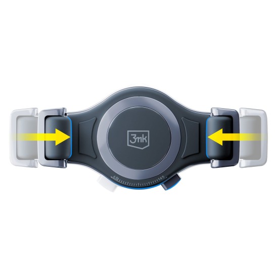 3MK Memo Hug Air Vent Car Mount Holder with Puller Clip 4.5 - 6.7 inch - Melns - Universāls stiprinājums turētājs auto ventilācijas režģa