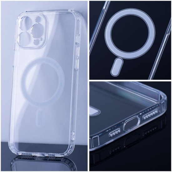 Clear MagSafe Back Case priekš Apple iPhone 16e - Caurspīdīgs - silikona aizmugures apvalks / bampers-vāciņš
