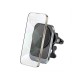 WiWU Universal Magnetic Air Vent Phone Holder with Wireless Charging 15W - Melns - Stiprinājums turētājs uz ventilācija režģa ar iebūvētu bezvadu lādētāju
