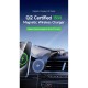 Duzzona V4 Dashboard Phone Holder with Magnetic Wireless Charger 15W (Compatible with MagSafe and Qi2 charging) - Melns - Stiprinājums turētājs auto paneļa ar iebūvētu bezvadu lādētāju