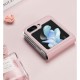Dux Ducis Bril Case priekš Samsung Galaxy Flip7 5G - Rozā - mākslīgās ādas aizmugures apvalks / vāciņš