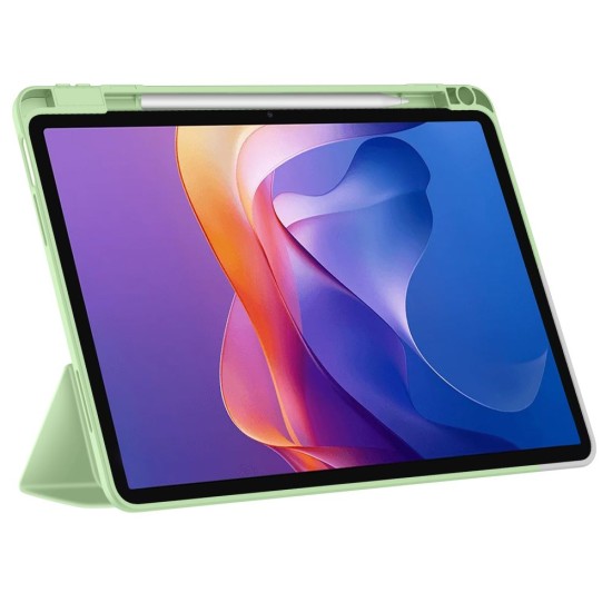 Tech-Protect SC Pen Book Case priekš Xiaomi Redmi Pad 2 - Gaiši Zaļš - sāniski atverams maciņš ar magnētu un stendu