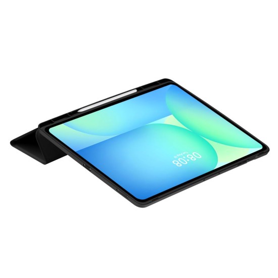 Tech-Protect SC Pen Book Case priekš Samsung Galaxy Tab S10 FE+ X620 / X626 - Melns - sāniski atverams maciņš ar magnētu un stendu