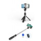 Tech-Protect L01S Bluetooth remote control Selfie Stick with Tripod - Melns - Selfie monopod Teleskopisks Universāla stiprinājuma statīvs