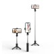 Tech-Protect L02S Bluetooth remote control Selfie Stick with Tripod - Melns - Selfie monopod Teleskopisks Universāla stiprinājuma statīvs