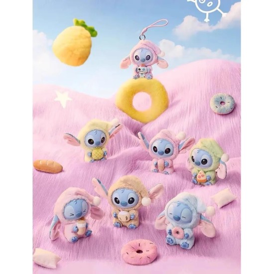 Stitch Eat Something Before Sleep series Plush Toy  - Plīša piekarināms aksesuārs / Somas piekariņš