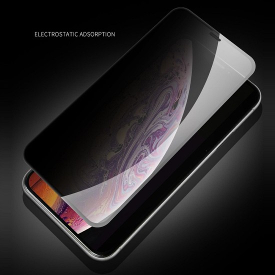 X-One 2.5D Full Glue Extra Strong Privacy Tempered Glass Screen Protector priekš Apple iPhone 16 Pro - Melns - Ekrāna Aizsargstikls / Bruņota Stikla Aizsargplēve