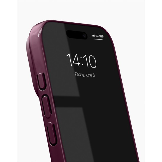 iDeal of Sweden Slim Back Case with MagSafe priekš Apple iPhone 17 Pro - Glossy Cherry - silikona aizmugures apvalks / bampers-vāciņš