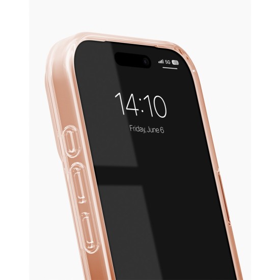 iDeal of Sweden Glitter Glow Back Case with MagSafe priekš Apple iPhone 17 Pro - Mocha Mousse - silikona-plastikāta aizmugures apvalks / bampers-vāciņš