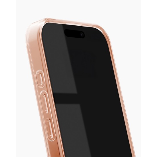 iDeal of Sweden Glitter Glow Back Case priekš Apple iPhone 17 - Mocha Mousse - silikona-plastikāta aizmugures apvalks / bampers-vāciņš