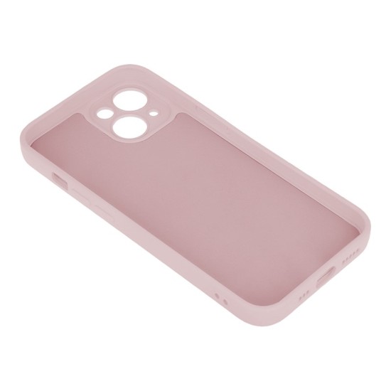 OEM Silicone Back Case (Microfiber Soft Touch) priekš Apple iPhone 15 - Gaiši Rozā - matēts silikona aizmugures apvalks